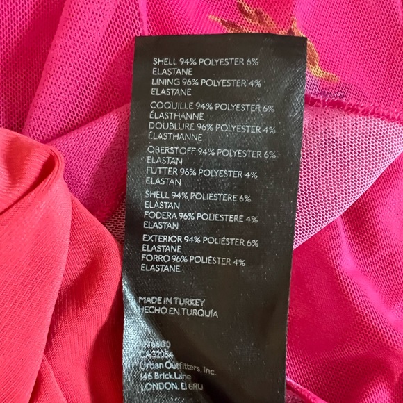 NWT Urban Outfitters Women’s Pink Cherry Print Mini Dress SZ S💗🍒 - Picture 13 of 14